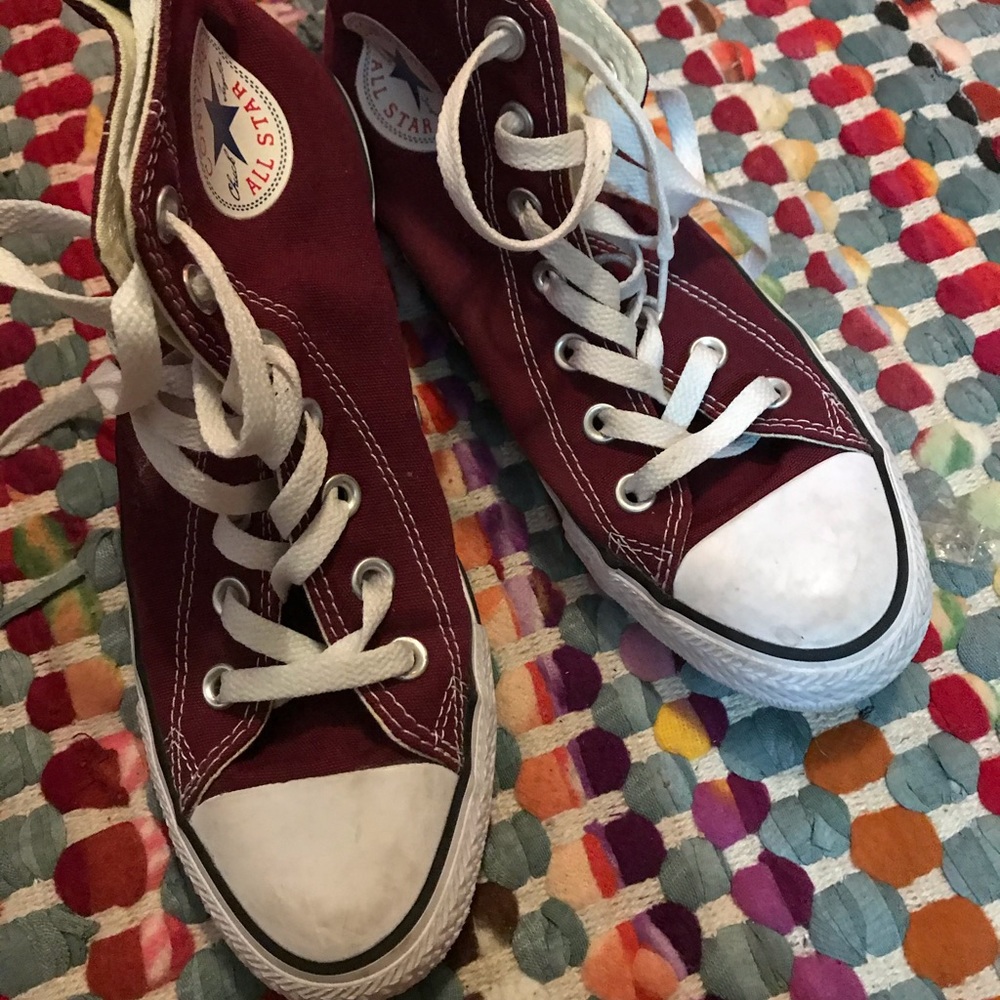 Burgundy Converse